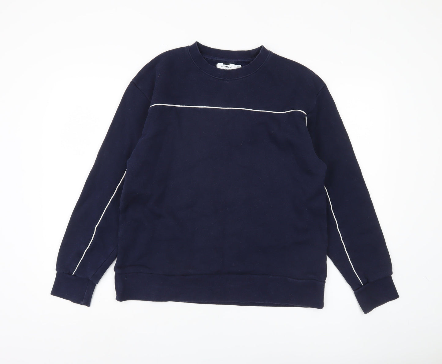 Topman Men's Blue Pullover Sweatshirt M