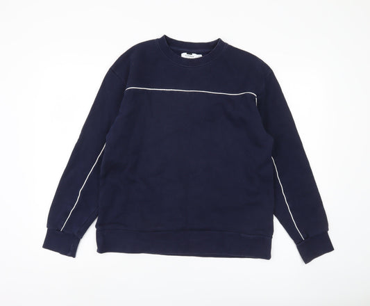 Topman Men's Blue Pullover Sweatshirt M