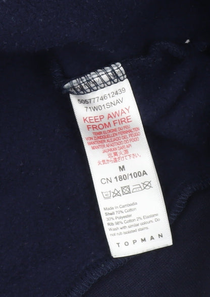 Topman Men's Blue Pullover Sweatshirt M