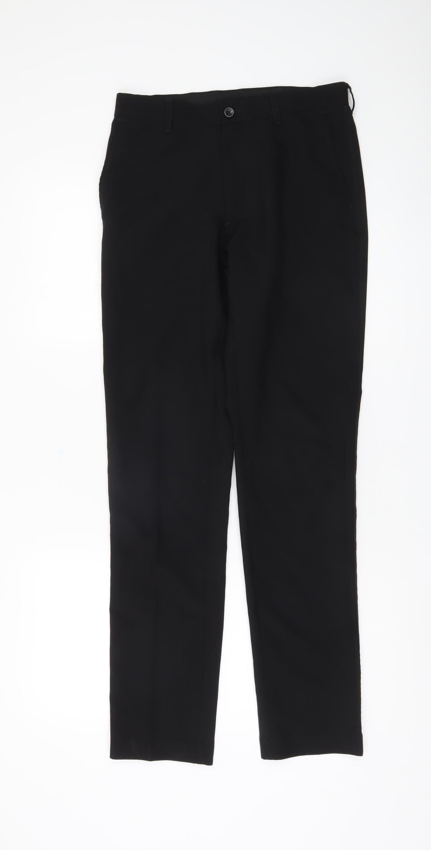 Marks and Spencer Men's Black Slim Trousers, M