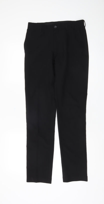 Marks and Spencer Men's Black Slim Trousers, M