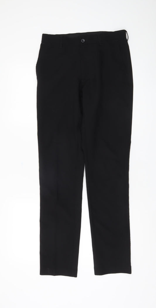 Marks and Spencer Men's Black Slim Trousers, M