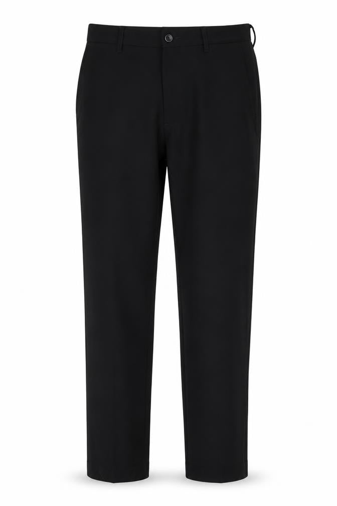 Mens UK Size M Marks and Spencer Slim Fit Casual Black Trousers