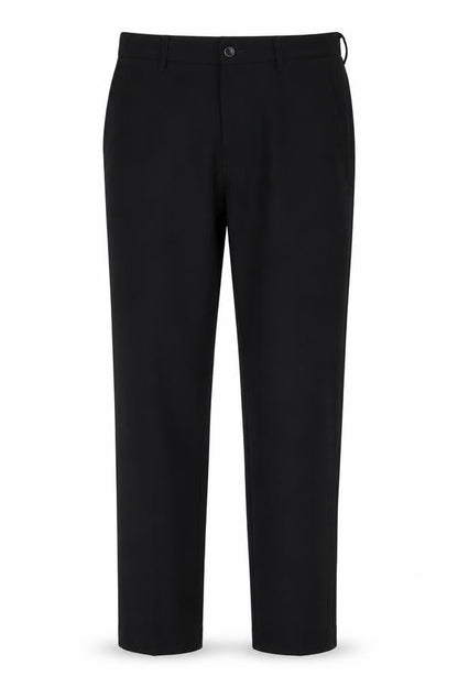 Mens UK Size M Marks and Spencer Slim Fit Casual Black Trousers