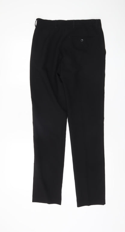 Marks and Spencer Men's Black Slim Trousers, M