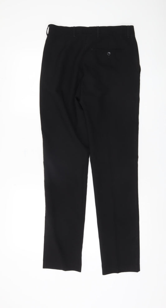 Marks and Spencer Men's Black Slim Trousers, M