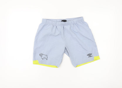 Umbro Boys Blue Athletic Football Shorts Size 12