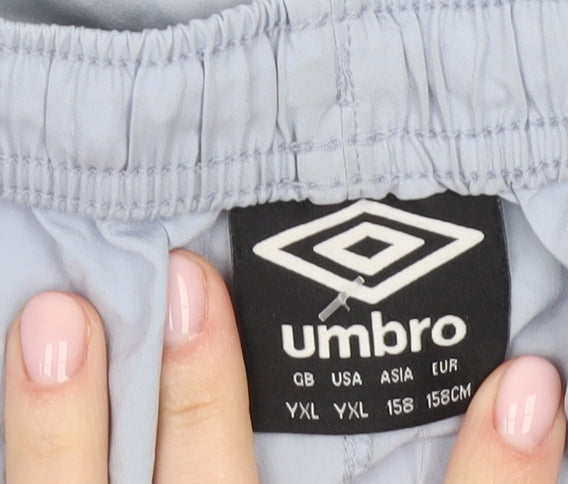 Umbro Boys Blue Athletic Football Shorts Size 12