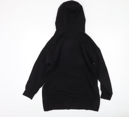 Womens UK Size XS NEXT Black Pullover Hoodie