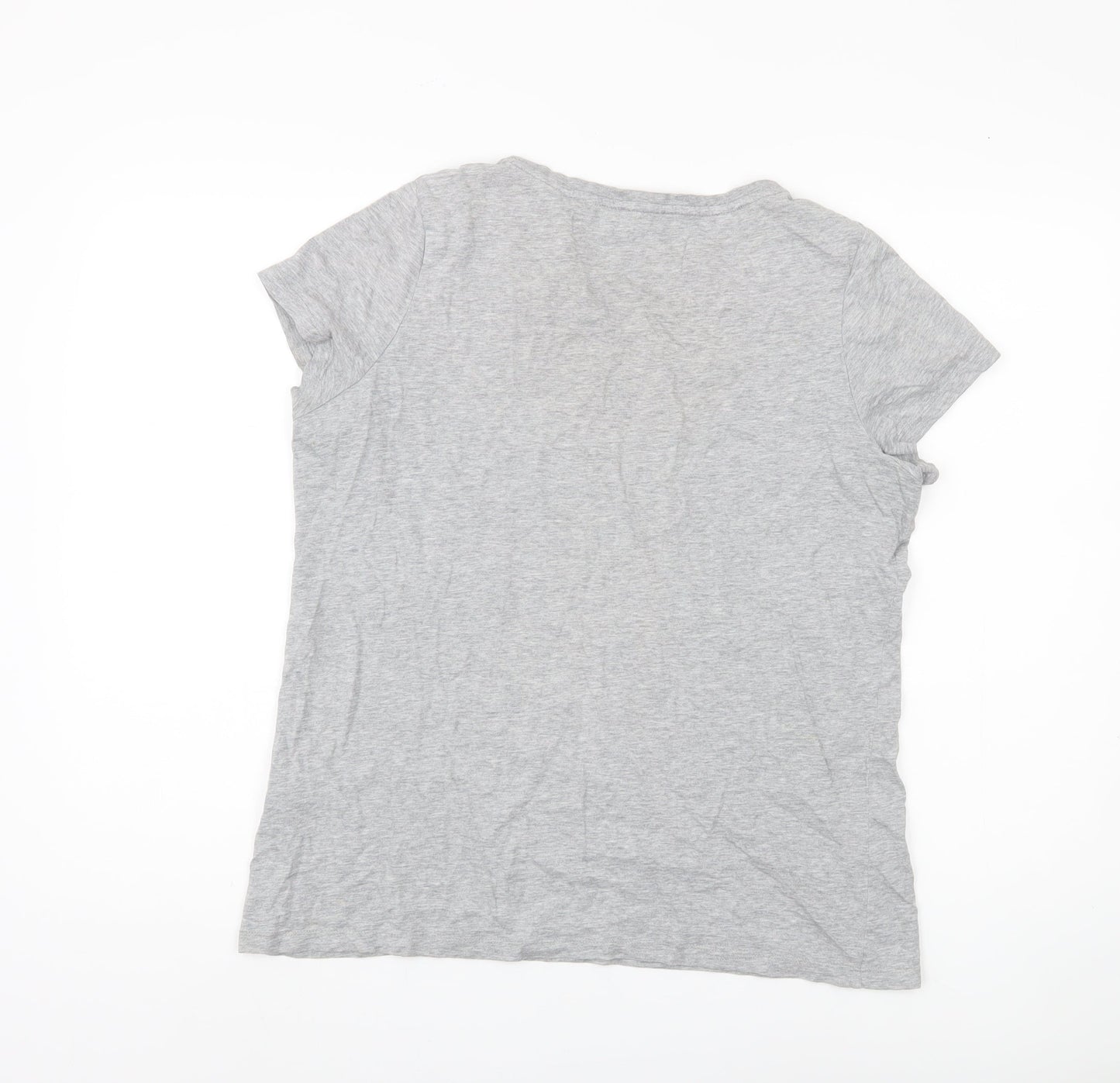 Womens UK Size 12 Fat Face Grey Jersey T-Shirt
