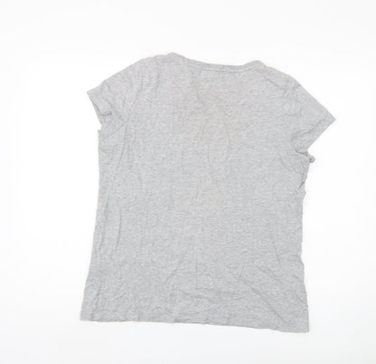 Womens UK Size 12 Fat Face Grey Jersey T-Shirt