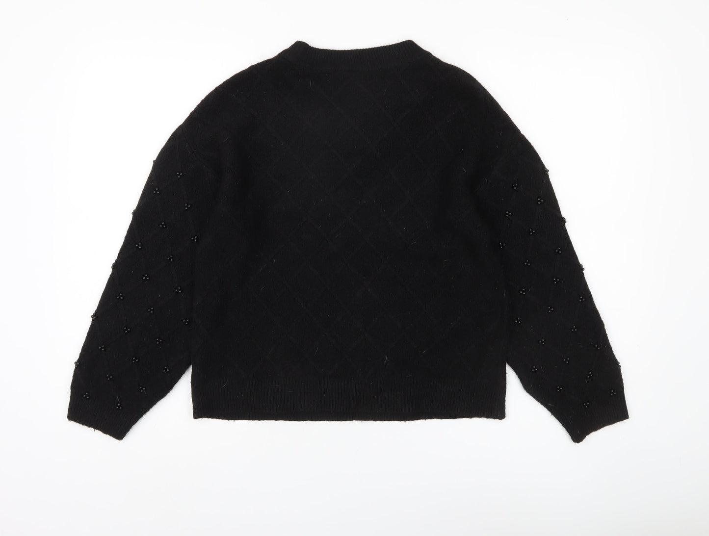 Womens UK Size S Marks and Spencer Black Pullover Jumper