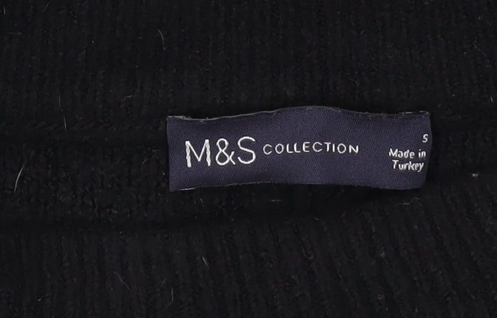 Womens UK Size S Marks and Spencer Black Pullover Jumper