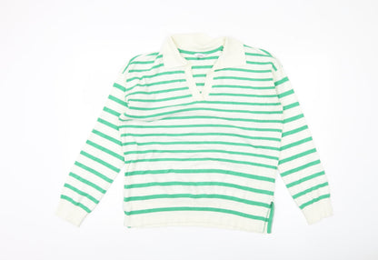 Womens UK Size 12 M&Co Green Jumper Jumper