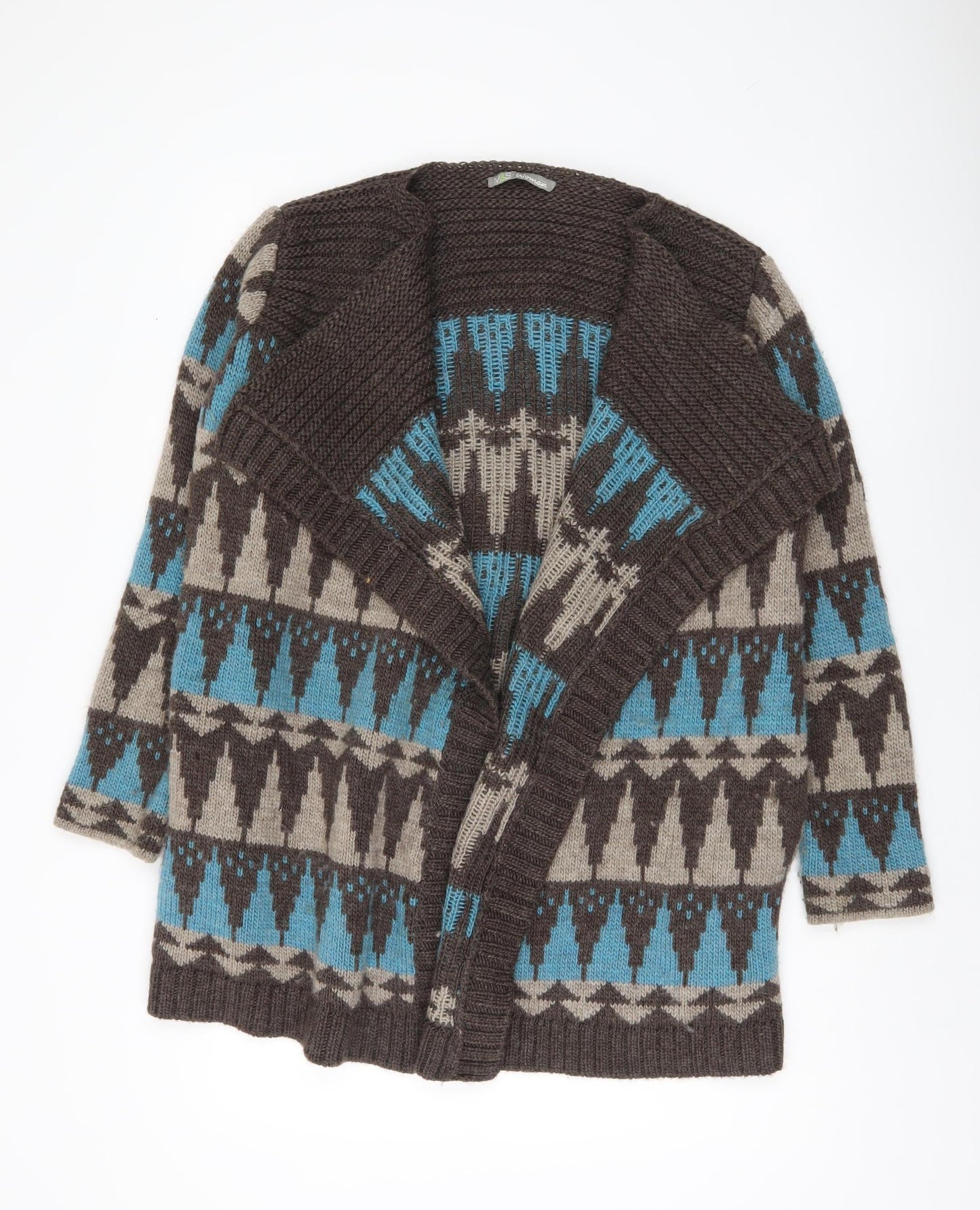 Womens UK Size M Marks and Spencer Multicoloured Cardigan Jumper