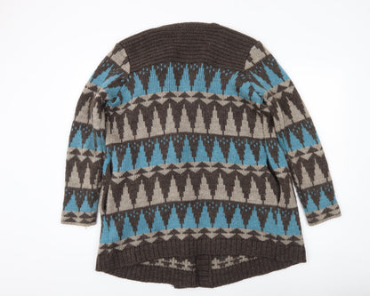 Womens UK Size M Marks and Spencer Multicoloured Cardigan Jumper
