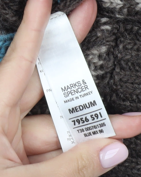 Womens UK Size M Marks and Spencer Multicoloured Cardigan Jumper