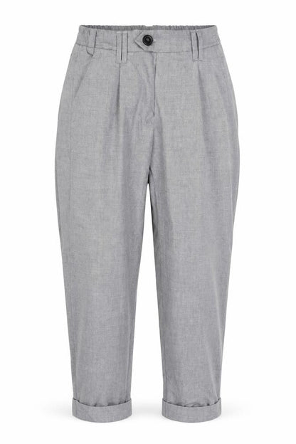 Bershka Women's Grey Cropped Trousers XS
