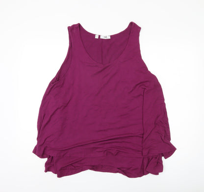 bpc bonprix Women's Purple XL V-Neck Tank