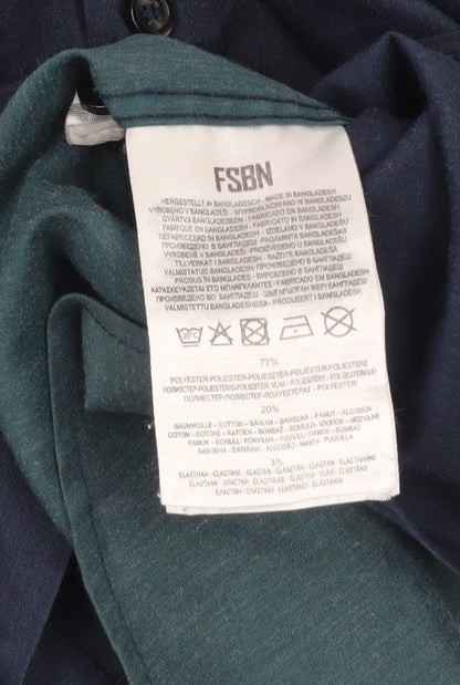 FSBN Men's Slim Fit Colourblock Casual Shirt, S