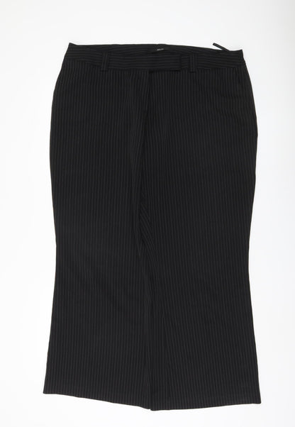Womens UK Size 20 South Regular Fit Business Formal Black Trousers