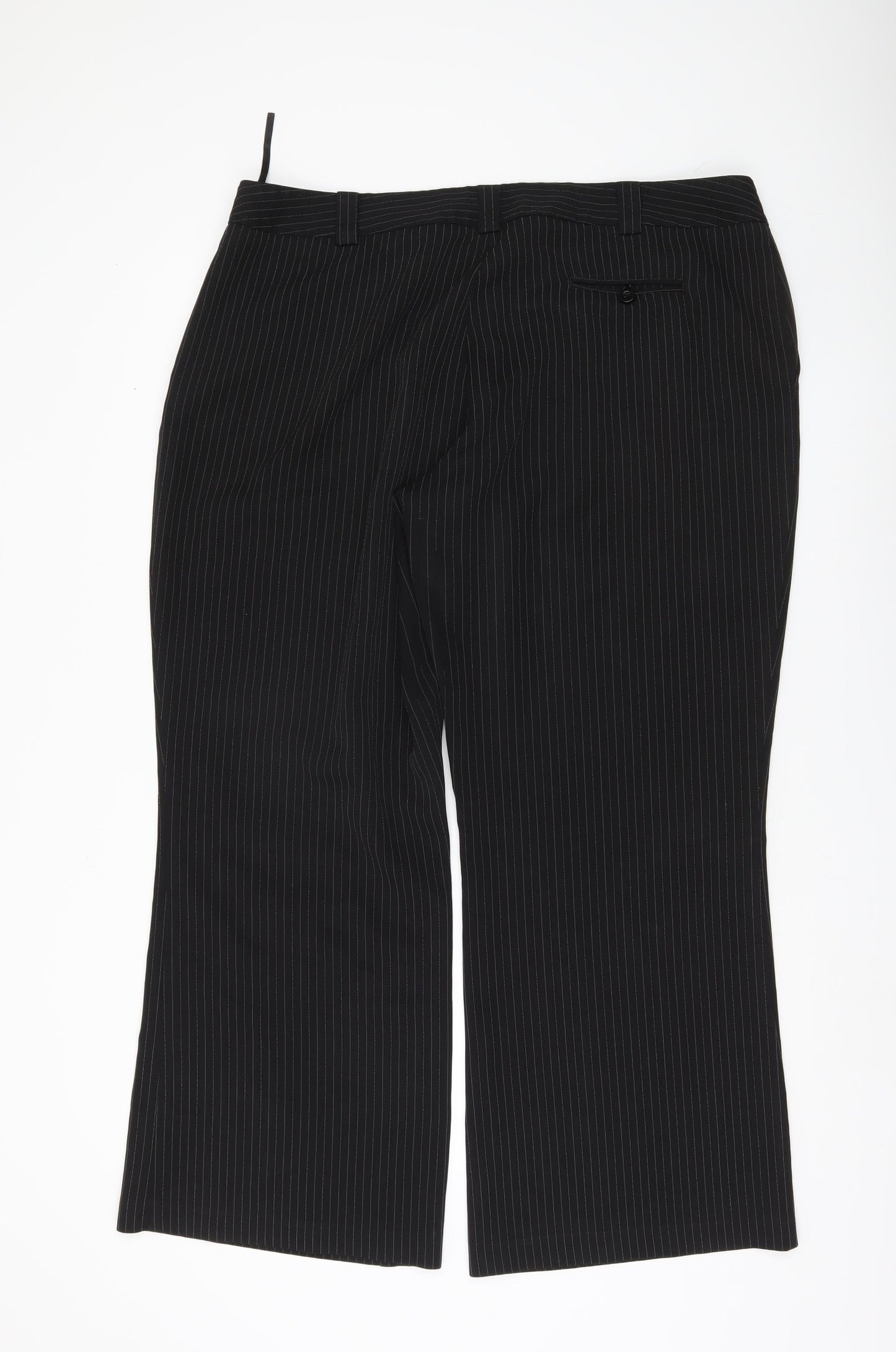 Womens UK Size 20 South Regular Fit Business Formal Black Trousers