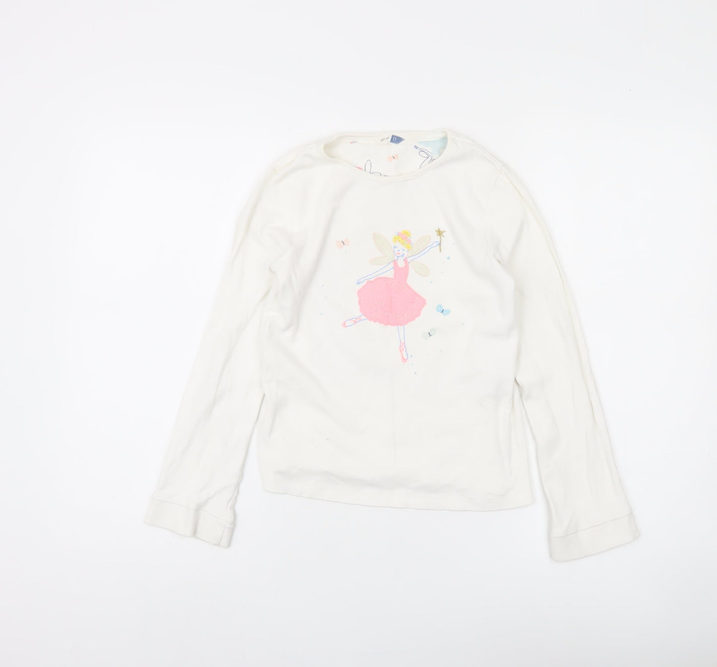 John Lewis Girls White Fairy T-Shirt, 11 Years