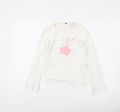John Lewis Girls White Fairy T-Shirt, 11 Years