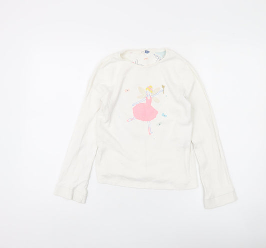 John Lewis Girls White Fairy T-Shirt, 11 Years