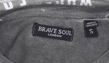 Mens UK Size S Brave Soul Green  T-Shirt