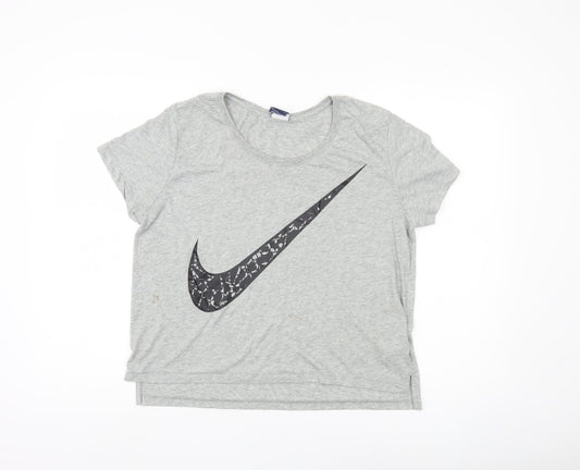 Womens UK Size S Nike Grey  T-Shirt