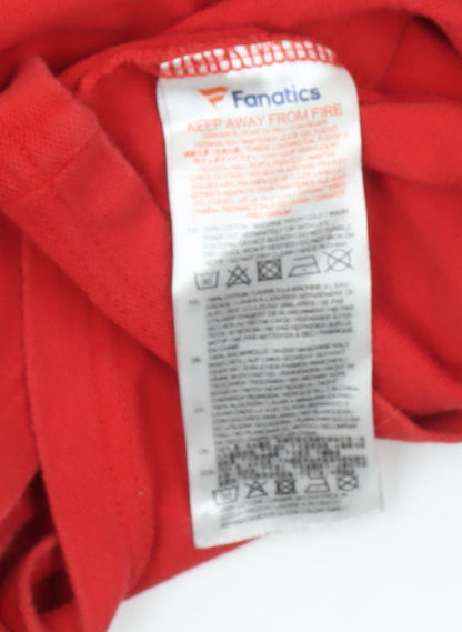 Mens UK Size L Fanatics Red  T-Shirt
