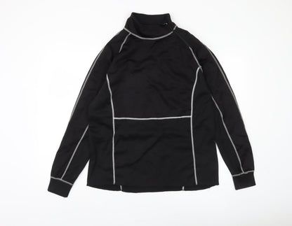 Mens UK Size L Crane Black Pullover Sweatshirt