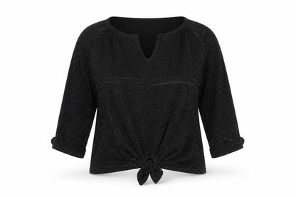 Womens UK Size S Wallis Black Basic Blouse
