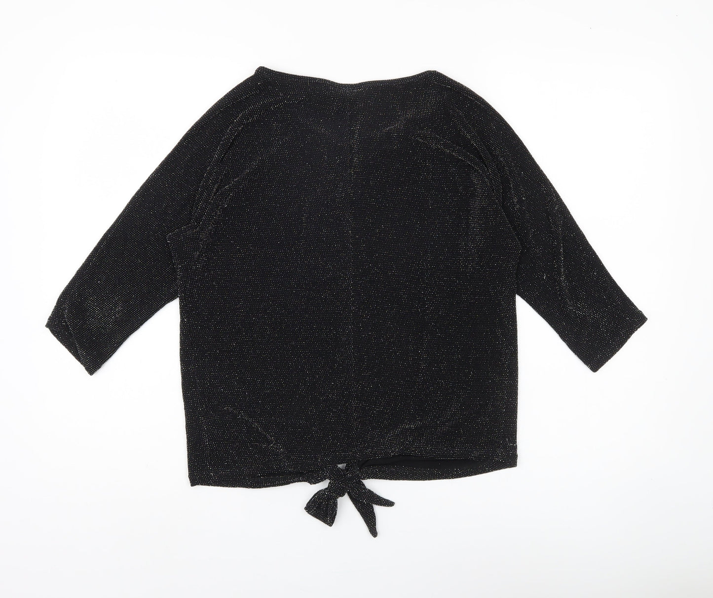 Womens UK Size S Wallis Black Basic Blouse