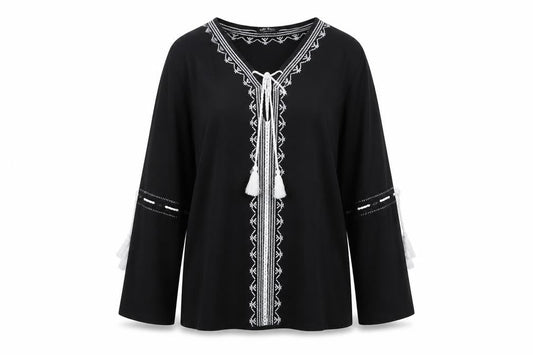 Womens UK Size 16 Select Black Tunic Blouse
