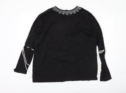 Womens UK Size 16 Select Black Tunic Blouse