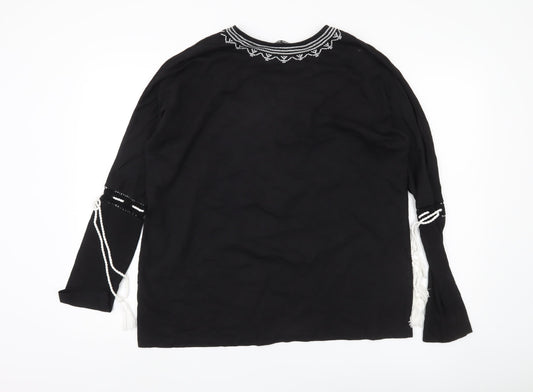 Womens UK Size 16 Select Black Tunic Blouse