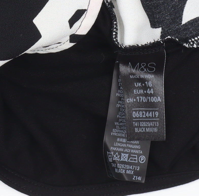 Womens UK Size UK 16 Marks and Spencer Multicoloured  Blouse