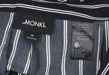 Womens UK Size 10 Monki Regular Fit Cropped Black Trousers