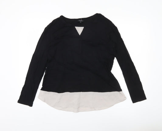 Womens UK Size 12 Marks and Spencer Black  Blouse