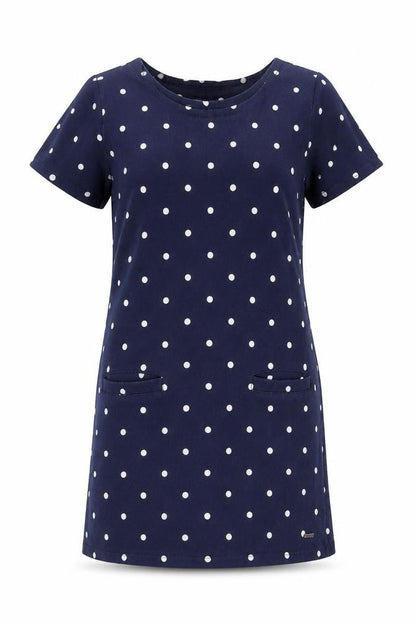 Joules Women's Blue Polka Dot Shift Dress, Size 12