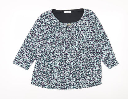 Womens UK Size 14 Marks and Spencer Multicoloured Basic Blouse