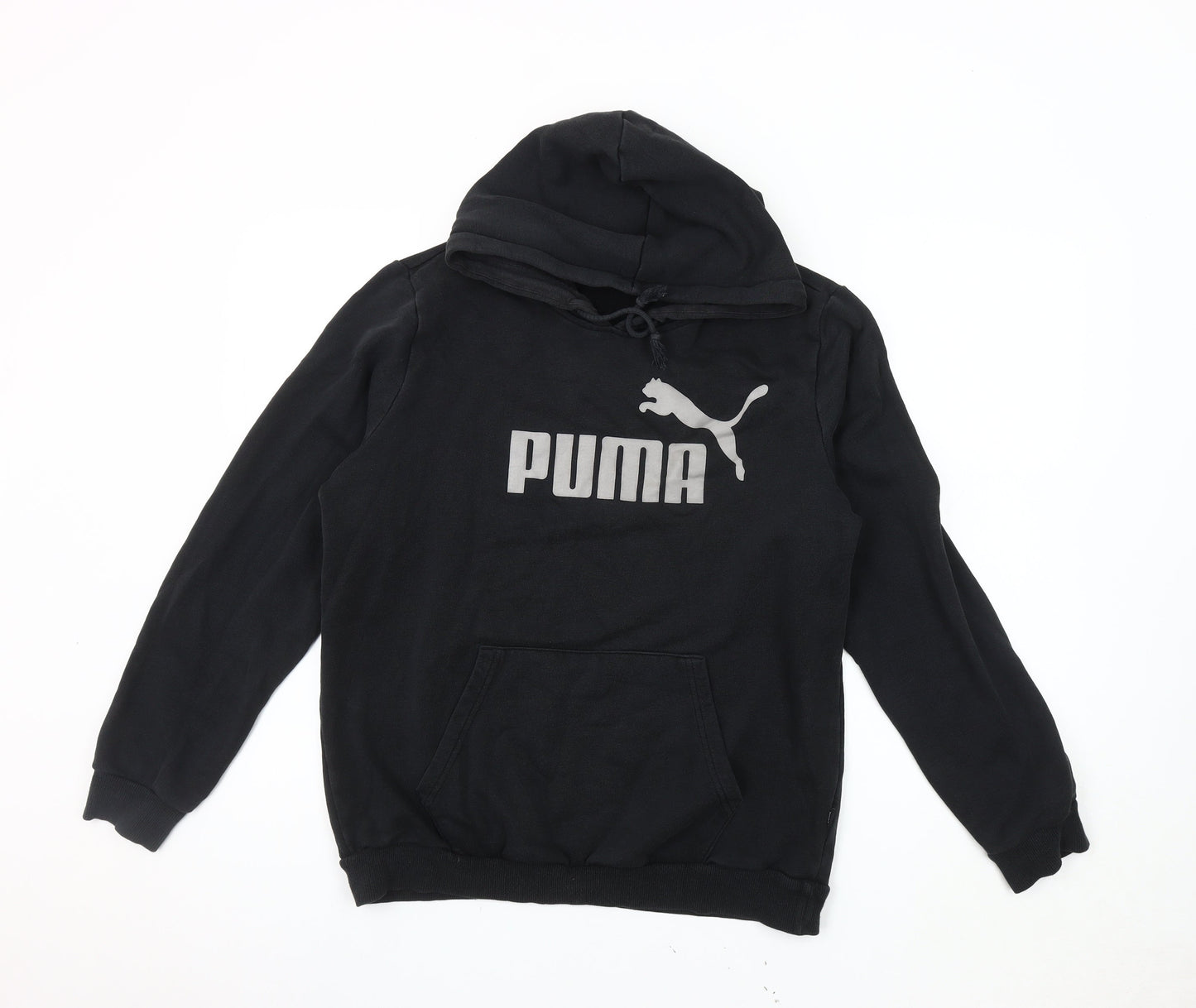 Mens UK Size S PUMA Black Pullover Hoodie