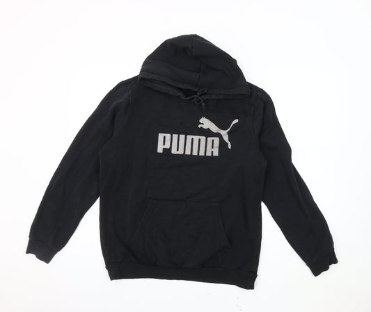 Mens UK Size S PUMA Black Pullover Hoodie
