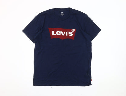 Levi's Men's Blue Graphic T-Shirt - Size L