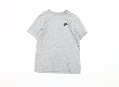 Nike Men's Grey Short Sleeve Crew Neck T-Shirt Size S