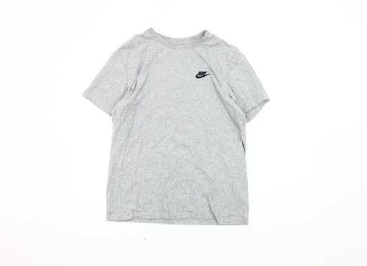 Nike Men's Grey Short Sleeve Crew Neck T-Shirt Size S