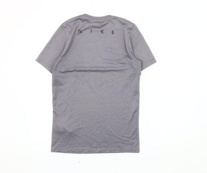Nike Men's Grey Athletic Gym T-Shirt, Size L