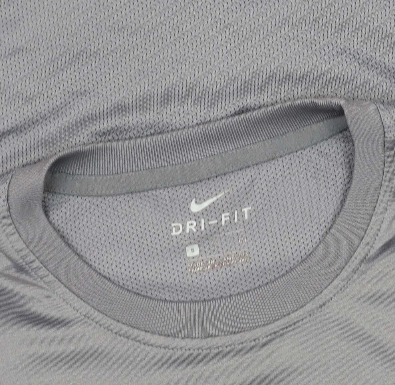 Nike Men's Grey Athletic Gym T-Shirt, Size L